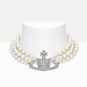 Vivienne Westwood Three Layer Pearl Necklace